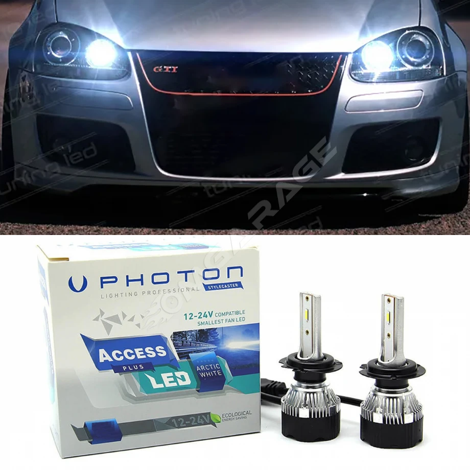 Vw Golf 5 Led Xenon Uzun Far Ampulü H7 Access Yeni Seri Beyaz 2005-2010