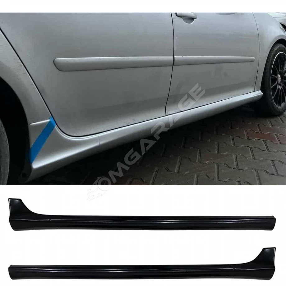 Vw Golf 5 GTI Yan Marşpiyel Seti Mat Siyah Plastik 2 Adet 2003 2004 2005 2006 2007 2008 2009