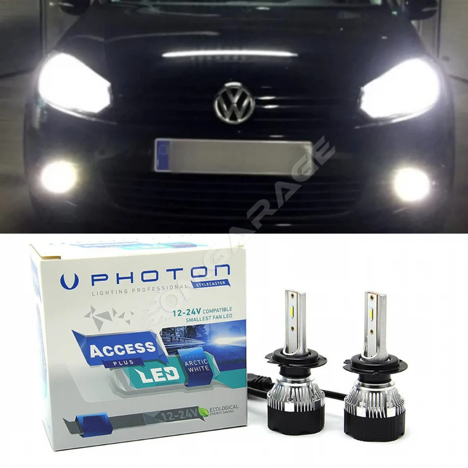 Vw Golf 6 Led Xenon Kısa Far Ampulü H7 Access Yeni Seri Beyaz 2009-2012