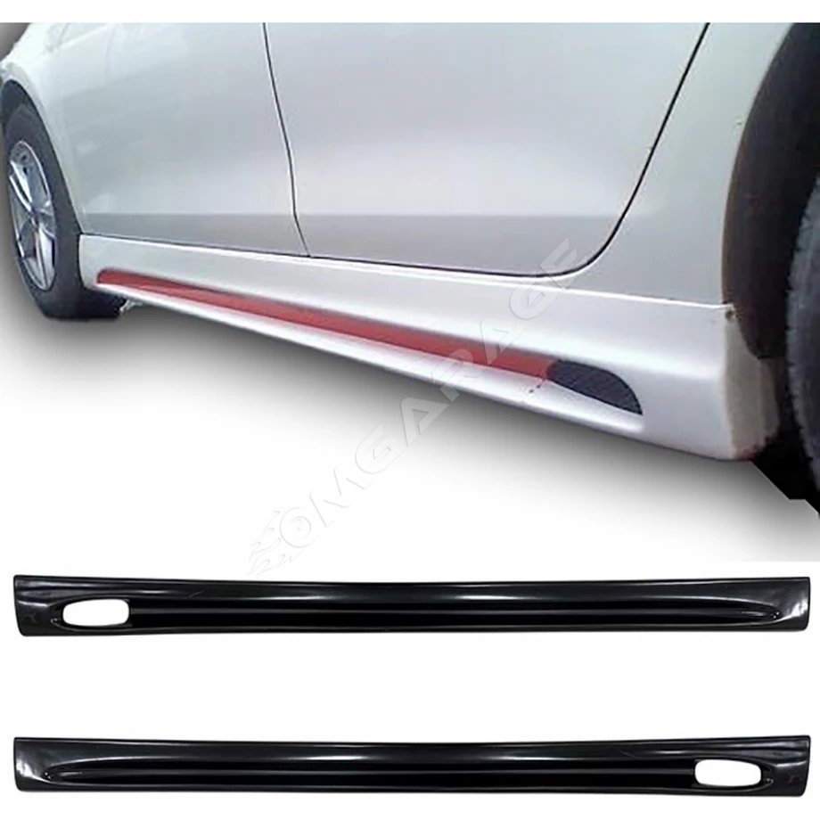 Vw Golf 6 Rieger Yan Marşpiyel Seti Mat Siyah Plastik 2 Adet 2009 2010 2011 2012