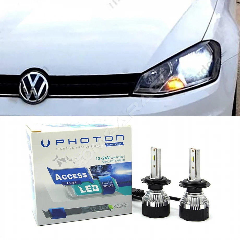 Vw Golf 7 Led Xenon Sis Farı Ampulü H11 Access Yeni Seri Beyaz 2012-2017