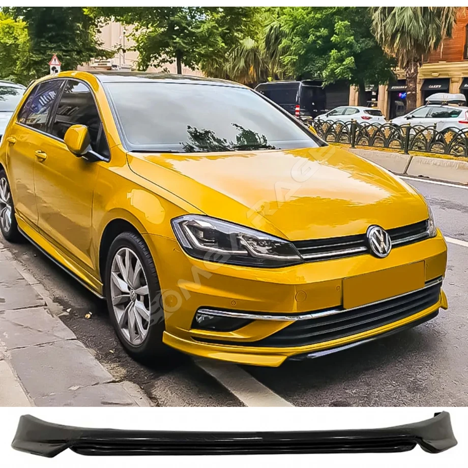 Vw Golf 7.5 Abt Ön Ek Plastik Siyah karlık-ön-ek-bodykit 2017 2018 2019 2020