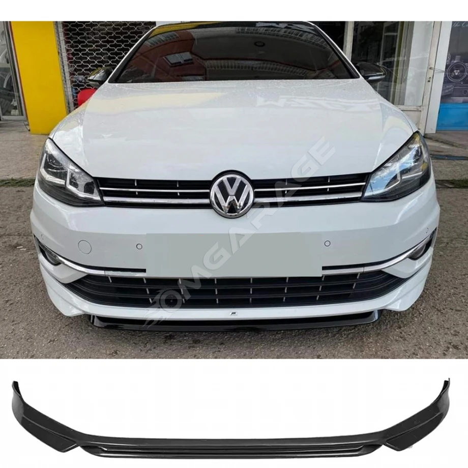 Vw Golf 7 Abt Ön Ek Plastik Siyah karlık-ön-ek-bodykit 2012 2013 2014 2015 2016 2017