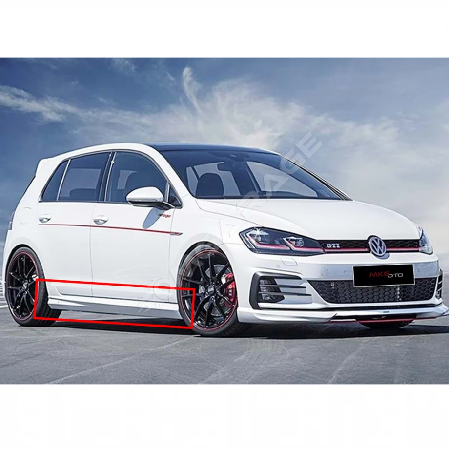 Vw Golf 7 Oettinger Yan Marşpiyel Seti Mat Siyah Plastik 2 Adet 2012-2019