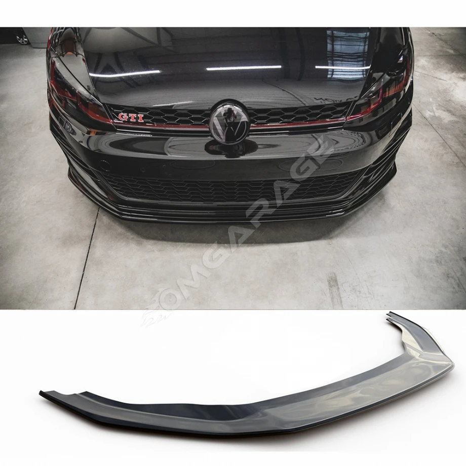 Vw Golf 7.5 Gtı Tampon Ön Lip Plastik Parlak Siyah karlık-ön-ek-bodykit 2017 2018 2019 2020 2021