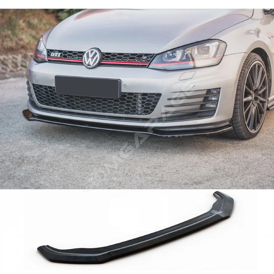 Vw Golf 7 Gtı Tampon Ön Lip Plastik Parlak Siyah karlık-ön-ek-bodykit 2012 2013 2014 2015 2016 2017