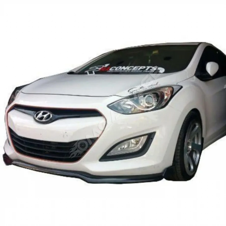 Hyundai i30 Ön Lip Plastik Parlak Siyah karlık-ön-ek-bodykit 2012 2013 2014 2015 2016 2017