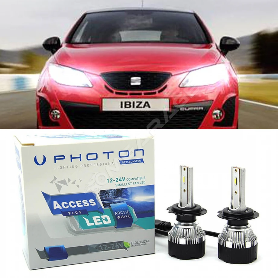 Seat ibiza Mk4 Led Xenon Uzun Far Ampulü H7 Access Yeni Seri Beyaz 2008-2016
