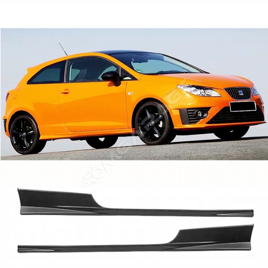 Seat İbiza Mk4 2Kapı Cupra Yan Marşpiyel Seti Mat Siyah Plastik 2 Adet 2008-2017