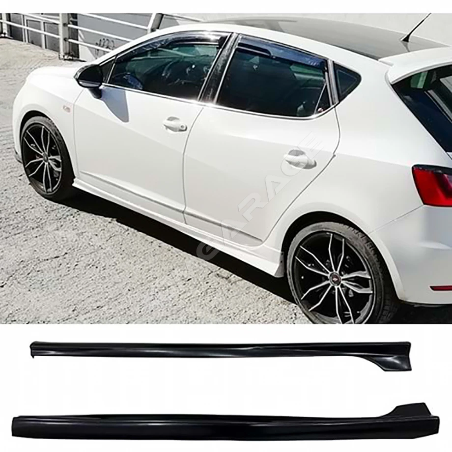 Seat İbiza Mk4 4Kapı Cupra Yan Marşpiyel Seti Mat Siyah Plastik 2 Adet 2008-2017