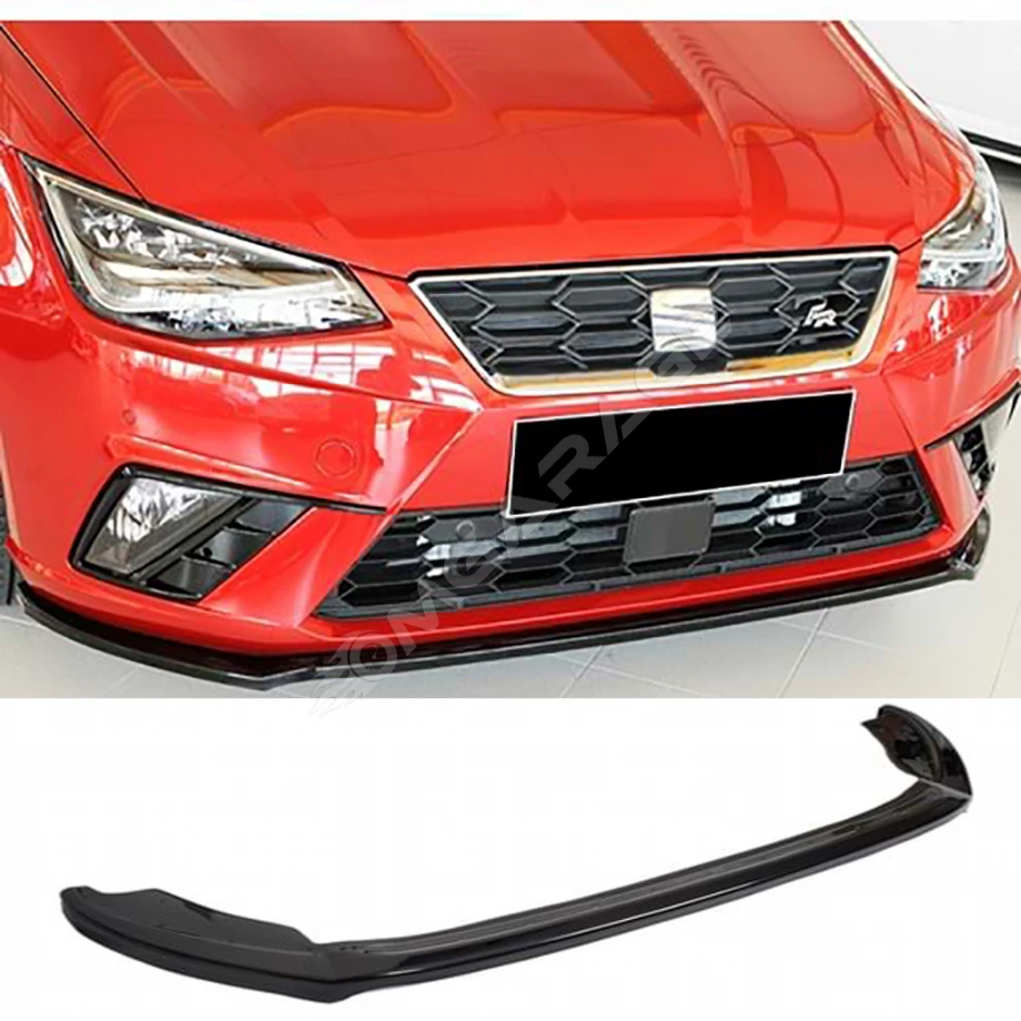 Seat ibıza MK5 Rieger Ön Lip Plastik Parlak Siyah karlık-ön-ek-bodykit 2017 2018 2019 2020 2021