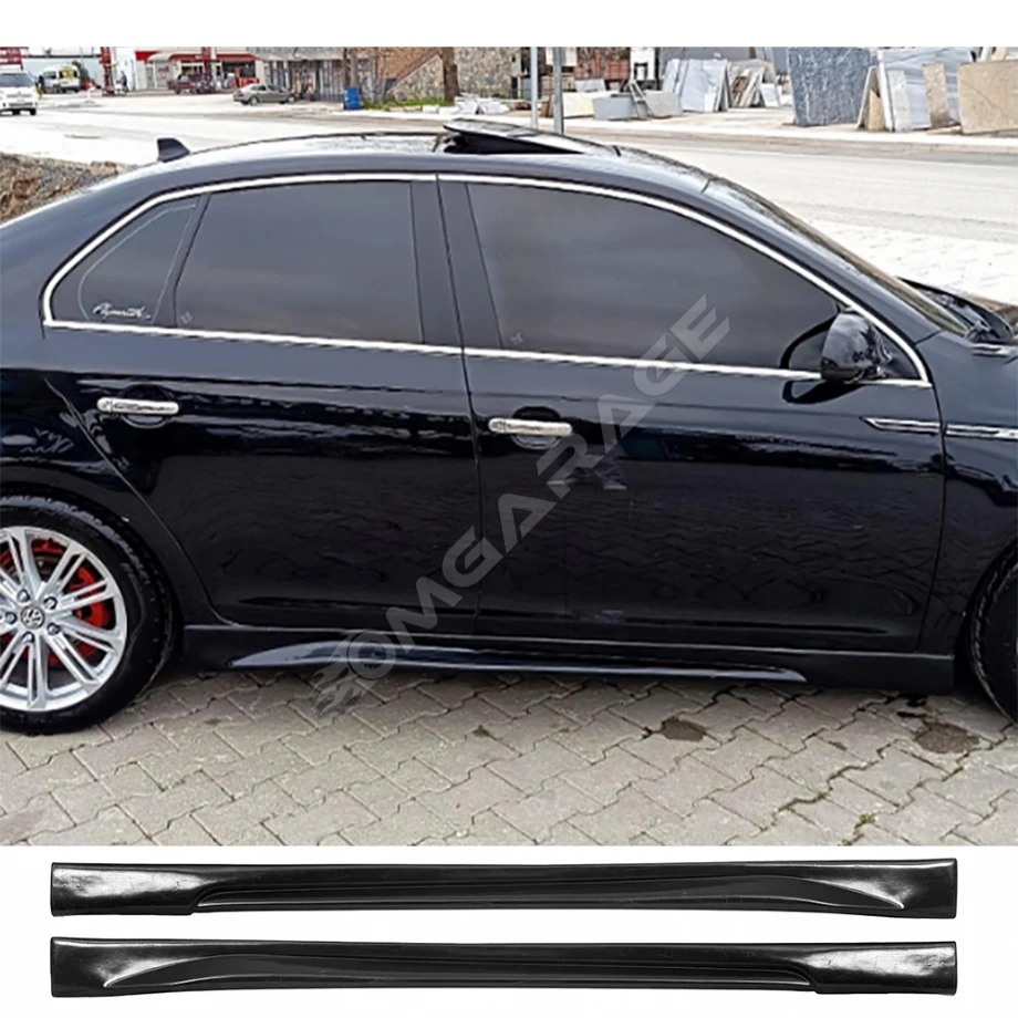 Vw Jetta Mk5 Yan Marşpiyel Seti Mat Siyah Plastik 2 Adet 2005 2006 2007 2008 2009 2010