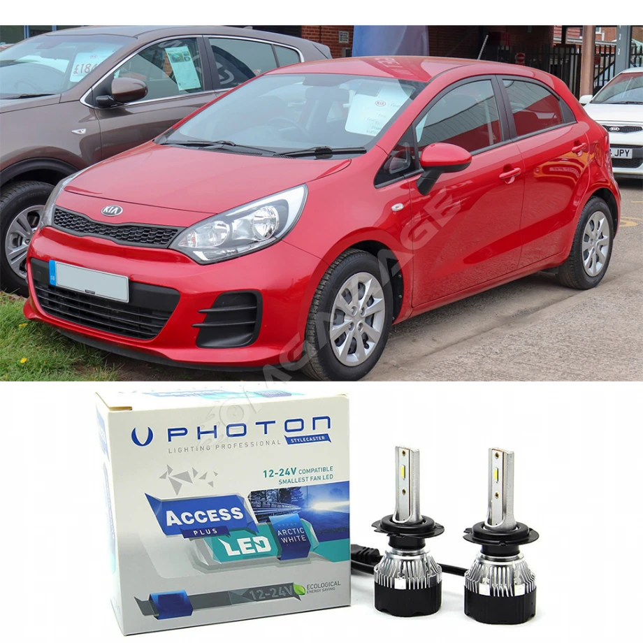 Kia Rio Uzun + Kısa Far Ampulü H4 Access Yeni Seri Beyaz 2011-2017