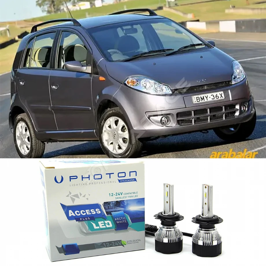 Chery Kimo Led Xenon Kısa Far Ampulü H7 Access Yeni Seri Beyaz