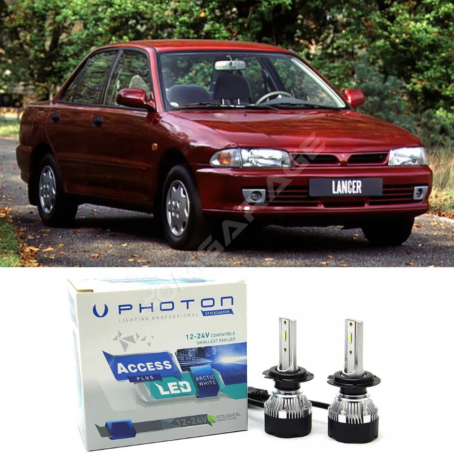 Mitsubishi Lancer Led Xenon Uzun + Kısa Far Ampulü H4 Access Yeni Seri Beyaz 1993-1996