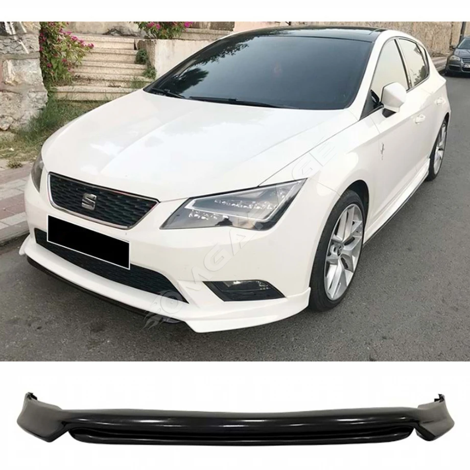 Seat Leon Mk3 Style Ön Ek Plastik Siyah karlık-ön-ek-bodykit 2012 2013 2014 2015 2016 Makyajsız Kasa