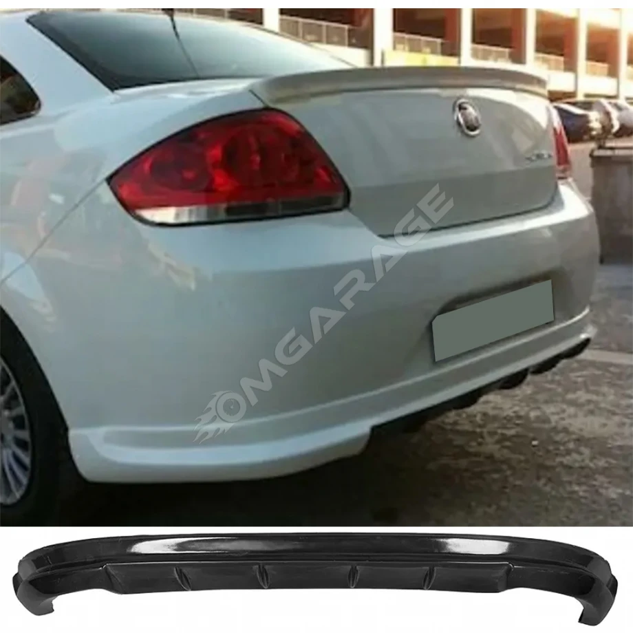 Fiat Linea Arka Ek Plastik Siyah Difüzör 2007 2008 2009 2010 2011 2012 Arka-difizör-bodykit-ek