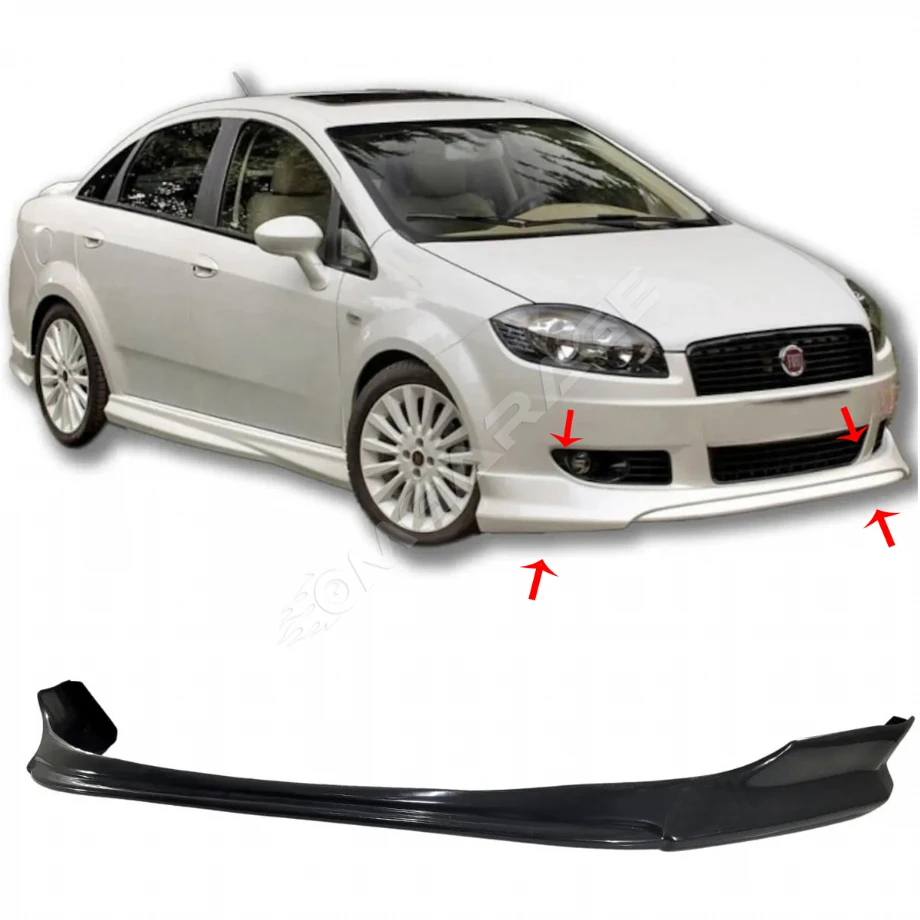 Fiat Linea Ön Ek Plastik Siyah karlık-ön-ek-bodykit 2007 2008 2009 2010 2011 2012 Makyajsız Kasa