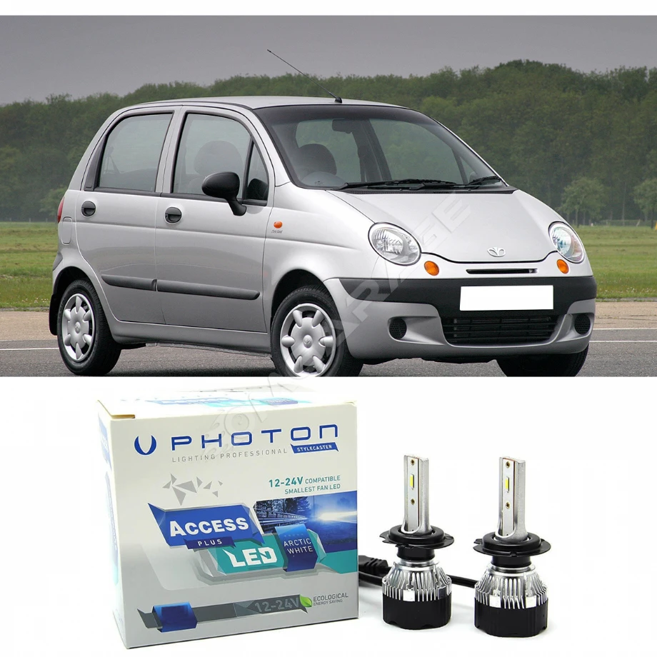 Daewo Matiz Led Xenon Uzun + Kısa Far Ampulü H4 Access Yeni Seri Beyaz