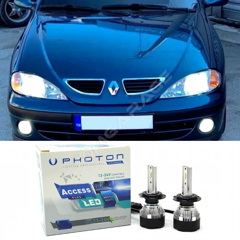 Renault Megane 1 Led Xenon Sis Far Ampulü H1 Access Yeni Seri Beyaz