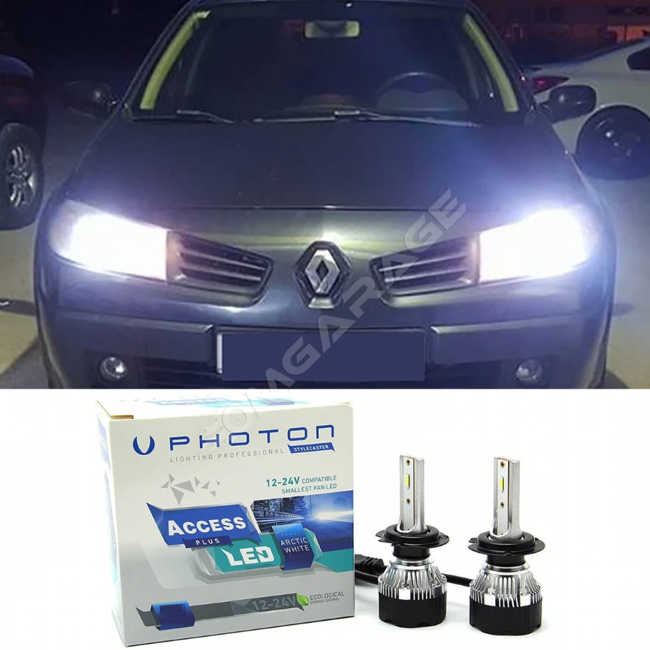 Renault Megane 2 Led Xenon Uzun Far Ampulü H1 Access Yeni Seri Beyaz