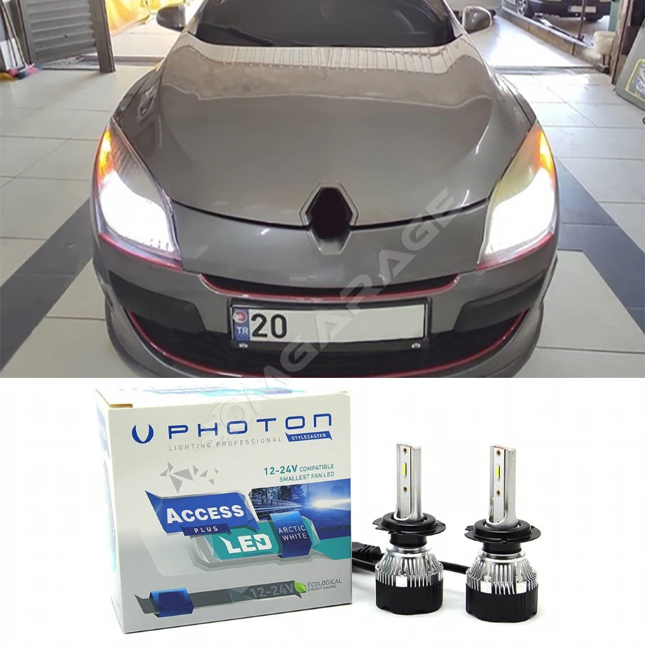 Renault Megane 3 Led Xenon Uzun Far Ampulü H7 Access Yeni Seri Beyaz