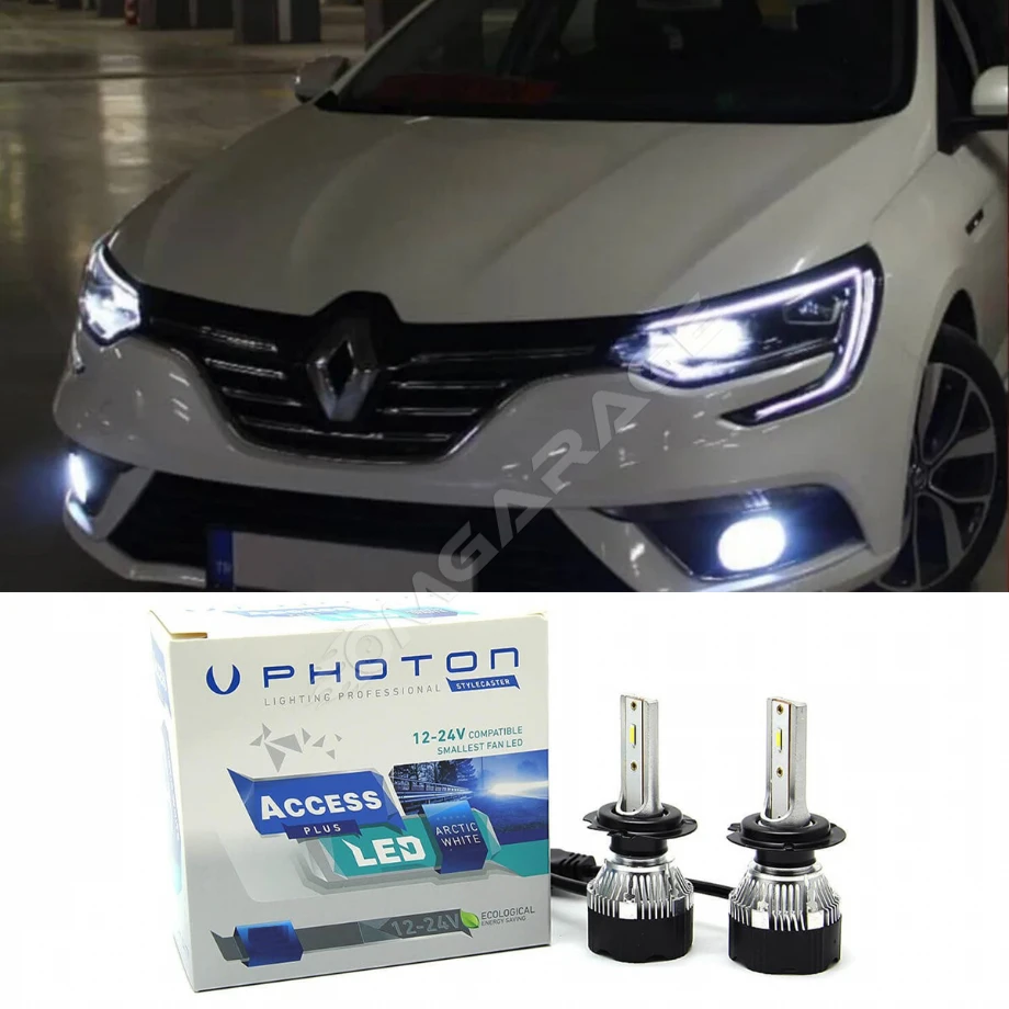 Renault Megane 4 Led Xenon Kısa Far Ampulü H7 Access Yeni Seri Beyaz