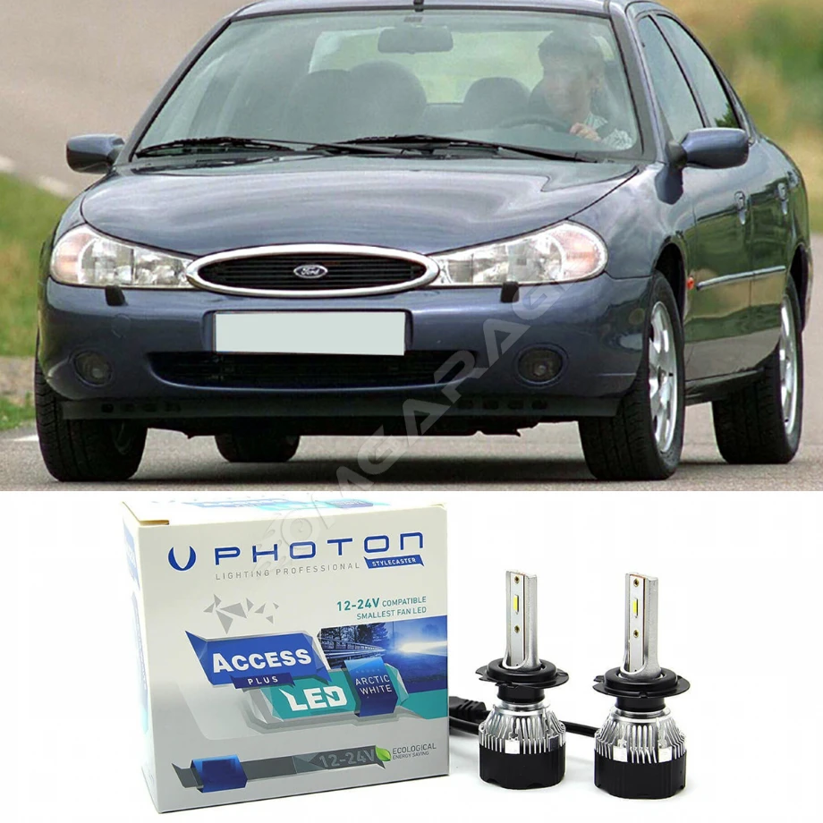 Ford Mondeo Mk2 Led Xenon Uzun Far Ampulü H1 Access Yeni Seri Beyaz 1996-2000