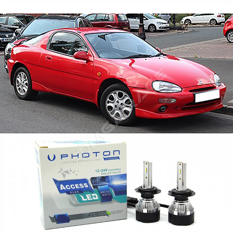 Mazda MX3 Led Xenon Uzun + Kısa Far Ampulü H4 Access Yeni Seri Beyaz