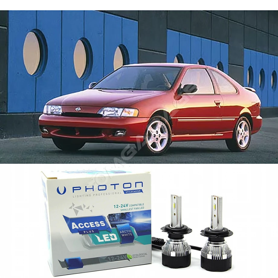 Nissan 200 SX Uzun+Kısa Far Ampulü H4 Access Yeni Seri Beyaz 1994-1999