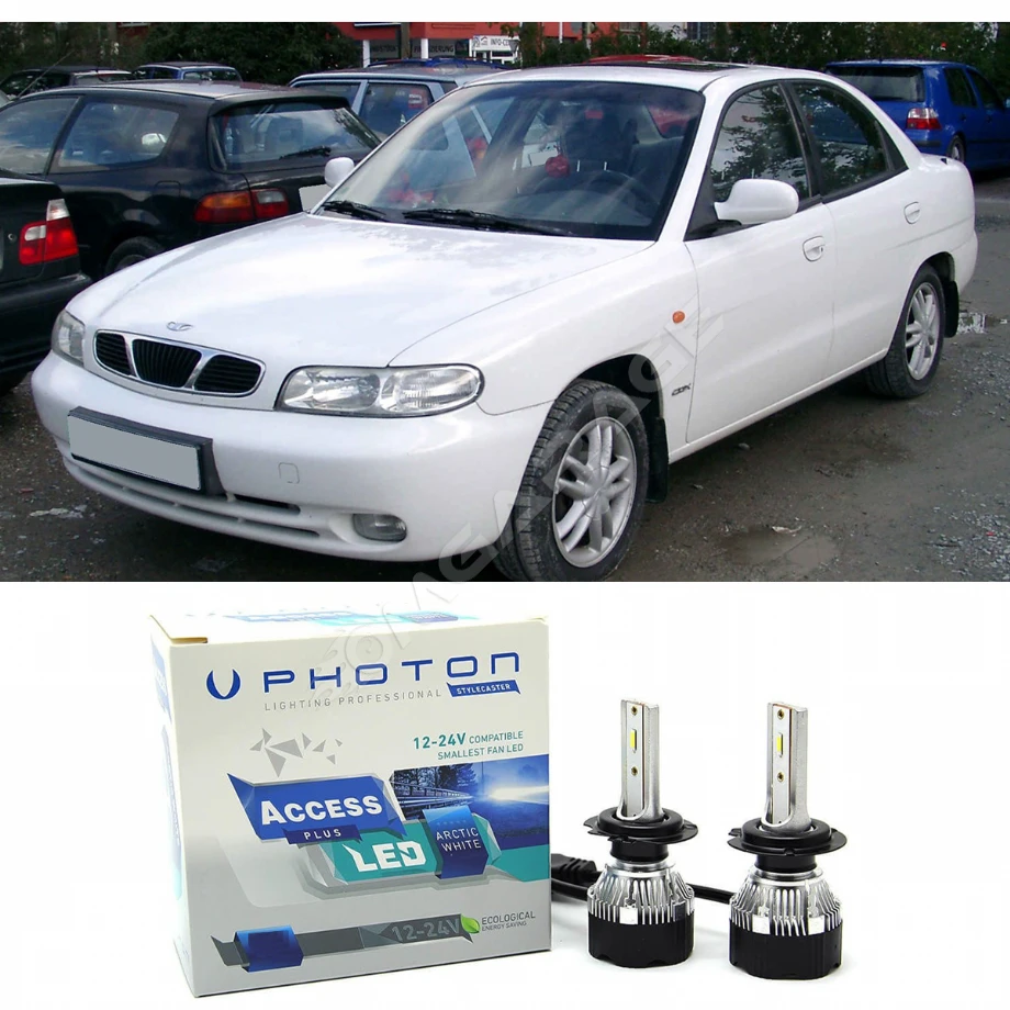 Daewo Nubira Led Xenon Uzun + Kısa Far Ampulü H4 Access Yeni Seri Beyaz