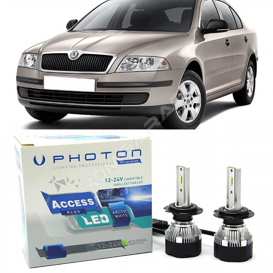 Skoda Octavia Mk2 Led Xenon Uzun Far Ampulü H1 Access Yeni Seri Beyaz 2004-2009