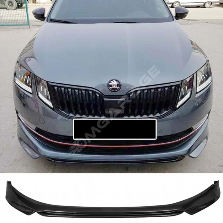 Skoda Octavia 3 Abt Ön Ek Plastik Siyah karlık-ön-ek-bodykit 2018 2019 2020 Makyajlı Kasa