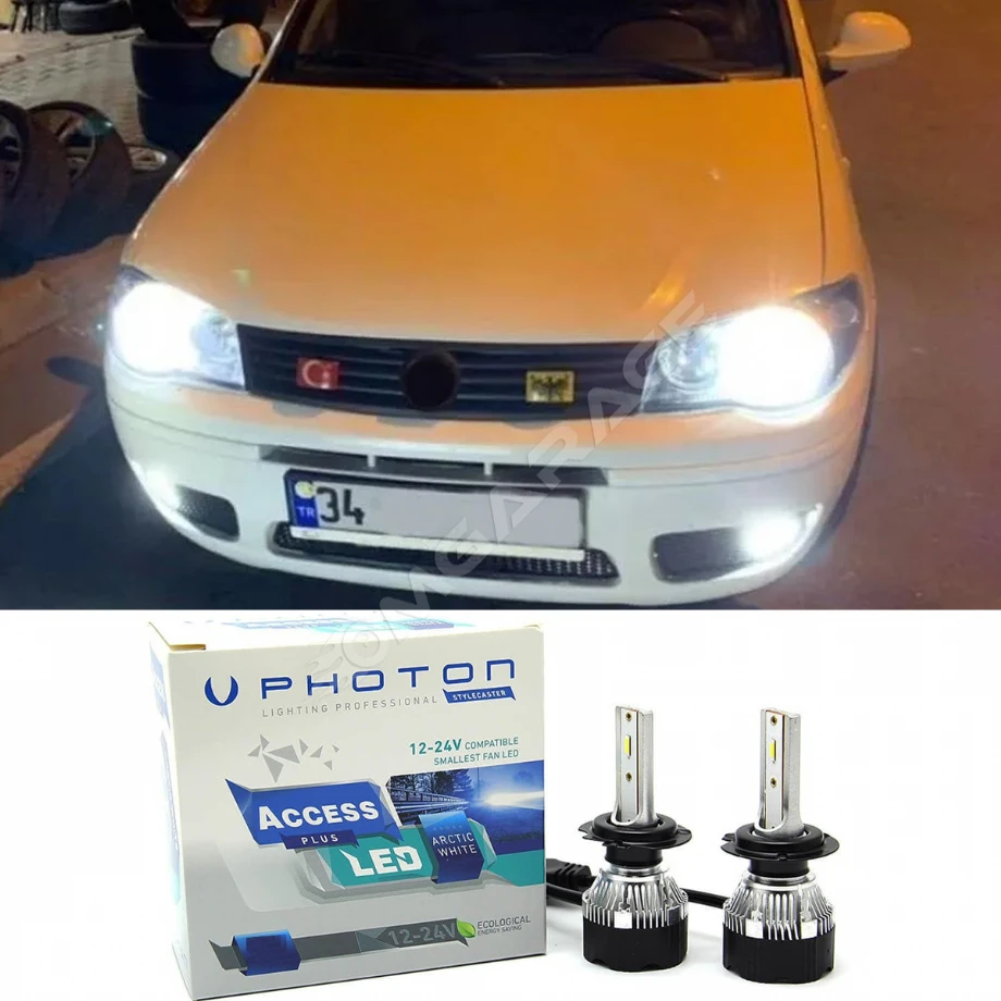 Fiat Palio Led Xenon Kısa Far Ampulü H7 Access Yeni Seri Beyaz 2006-2012