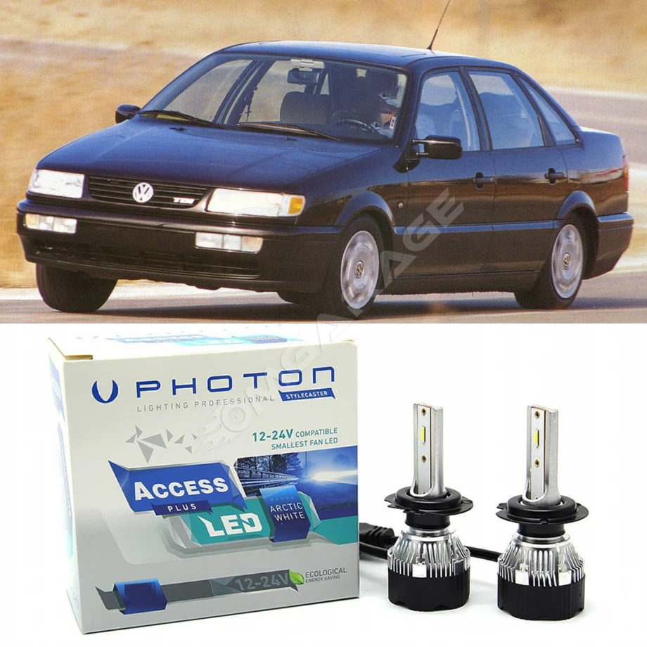 Vw Passat B4 Led Xenon Kısa Far Ampulü H1 Access Yeni Seri Beyaz 1994-1997