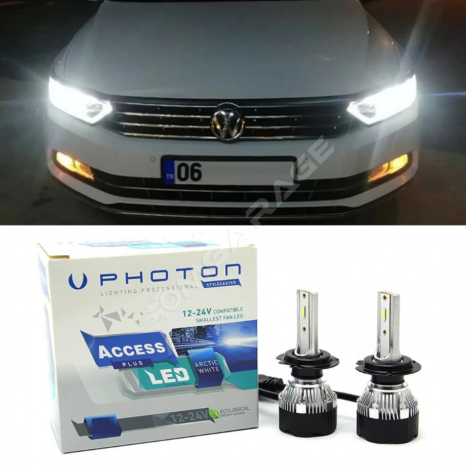 Vw Passat B8 Led Xenon Sis Farı Ampulü H8 Access Yeni Seri Beyaz