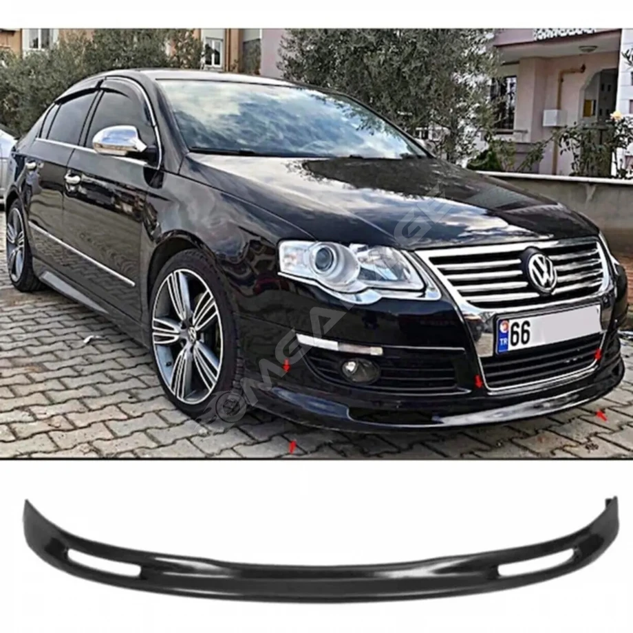 Vw Passat B6 Ön Ek Plastik Siyah karlık-ön-ek-bodykit 2005 2006 2007 2008 2009 2010