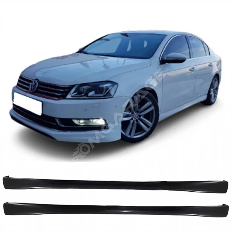 Vw Passat B7 Yan Marşpiyel Seti Mat Siyah Plastik 2 Adet 2011 2012 2013 2014