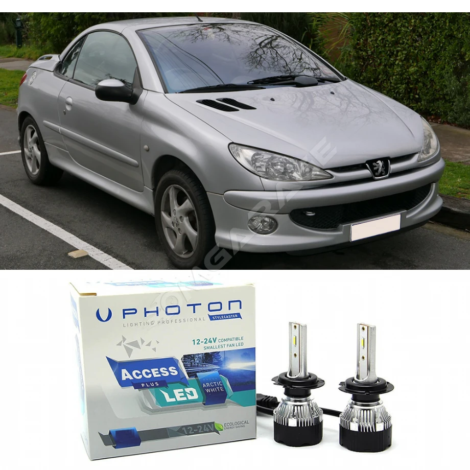 Peugeot 206 CC Kısa Far Ampulü H7 Access Yeni Seri Beyaz 2000-2007