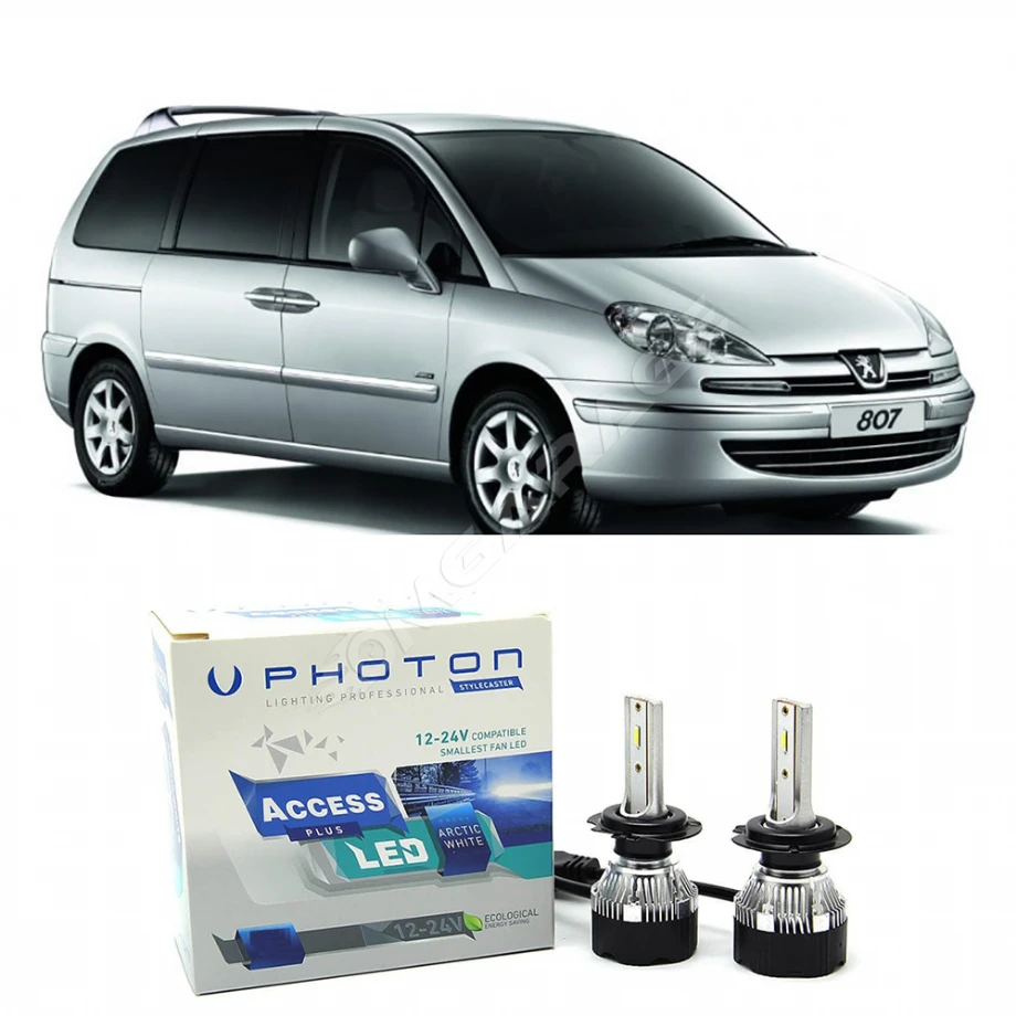Peugeot 807 Uzun Far Ampulü H7 Access Yeni Seri Beyaz 2002-2014