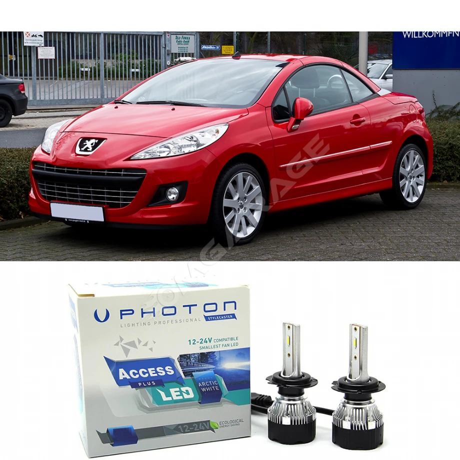 Peugeot 207 CC Kısa Far Ampulü H7 Access Yeni Seri Beyaz 2009-2015