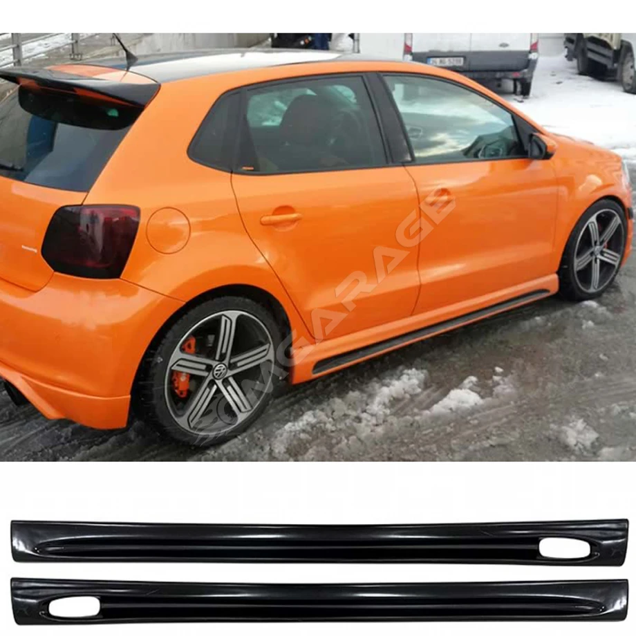 Vw Polo Mk5 Rieger Yan Marşpiyel Seti Mat Siyah Plastik 2 Adet 2009-2017
