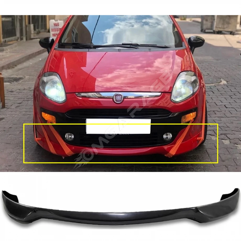 Fiat Punto Evo Ön Ek Plastik Siyah karlık-ön-ek-bodykit 2009 2010 2011 2012