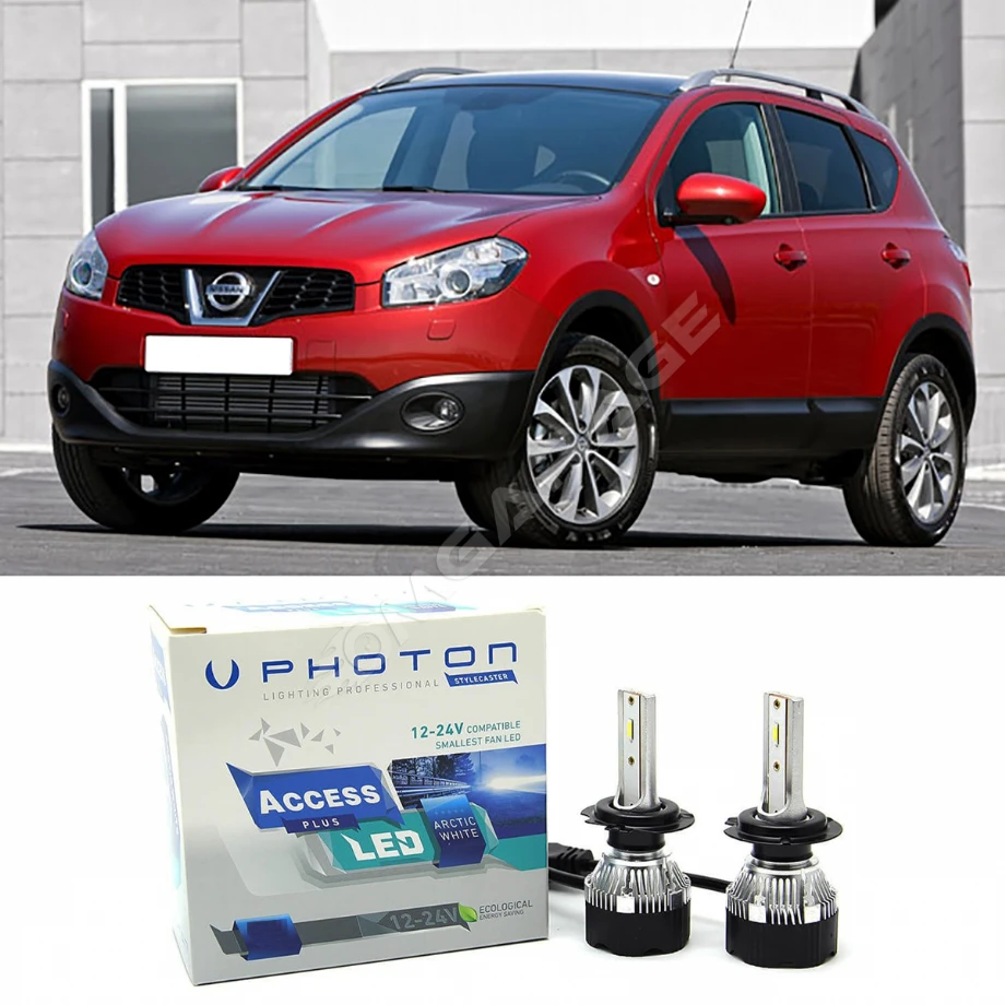 Nissan Qashqai J10 Led Xenon Sis Far Ampulü H8 Access Yeni Seri Beyaz 2007-2013