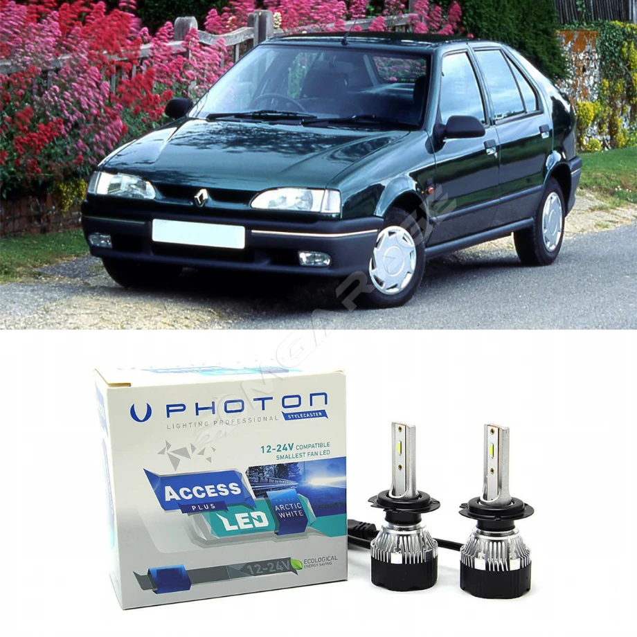 Renault 19 Led Xenon Uzun + Kısa Far Ampulü H4 Access Yeni Seri Beyaz