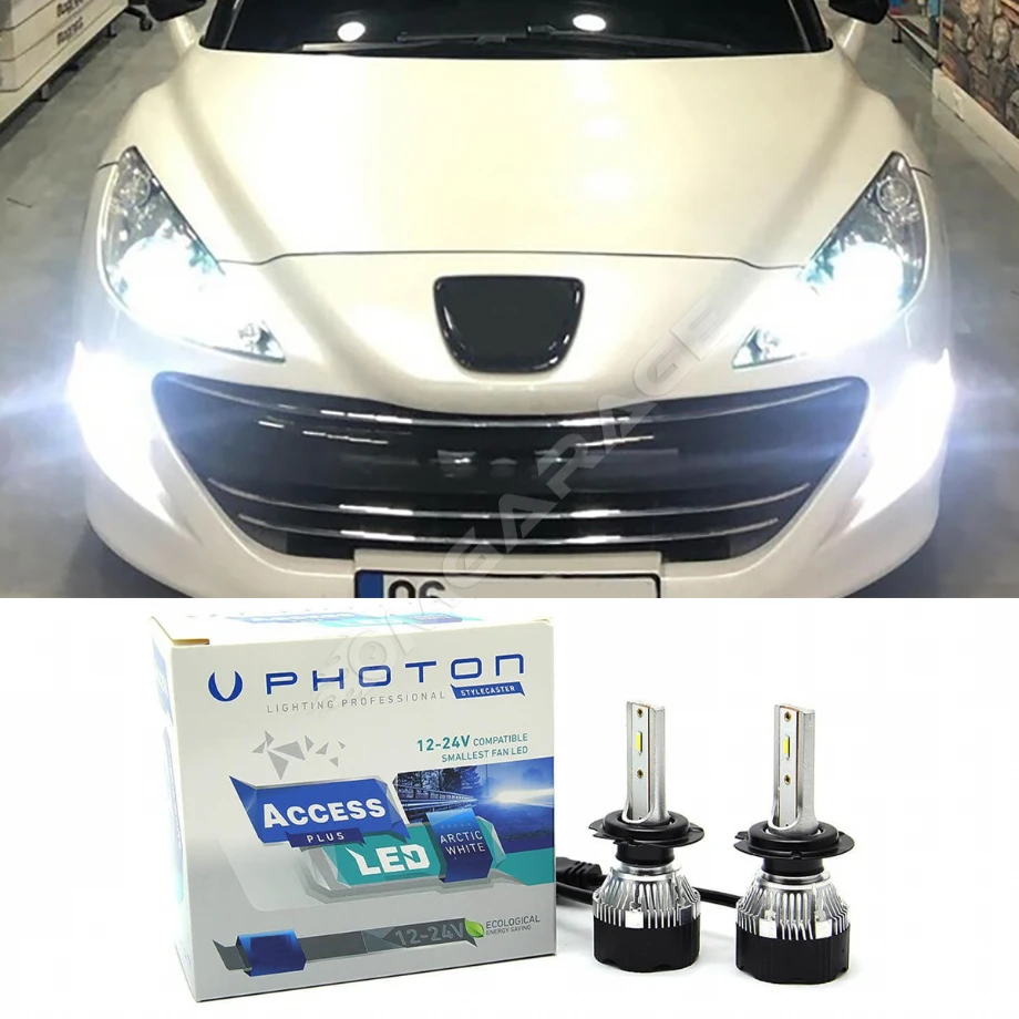 Peugeot RCZ Led Xenon Sis Far Ampulü H8 Access Yeni Seri Beyaz 2011-2015