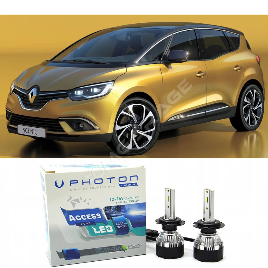 Renault Scenic Kısa Far Ampulü H7 Access Yeni Seri Beyaz 2016-2023