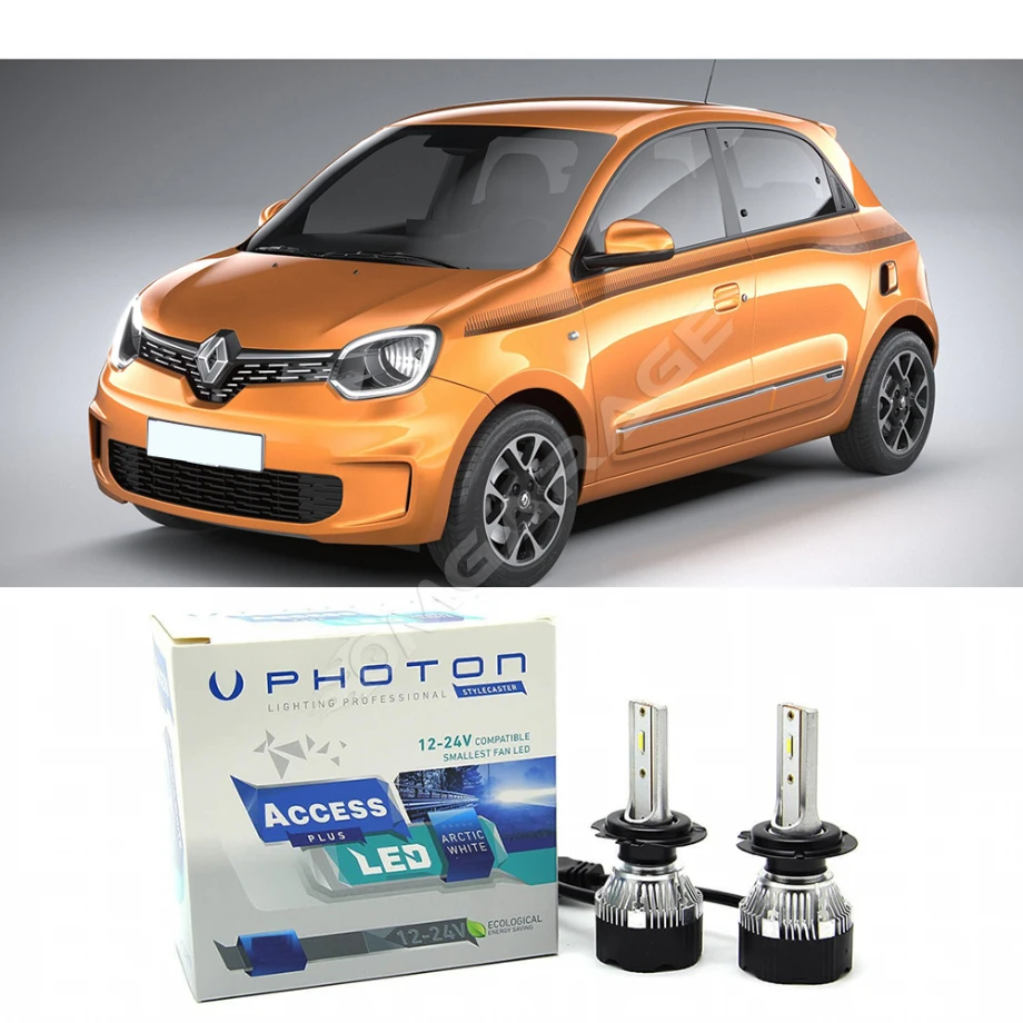 Renault Twingo Uzun+Kısa Far Ampulü H4 Access Yeni Seri Beyaz 2014-2023