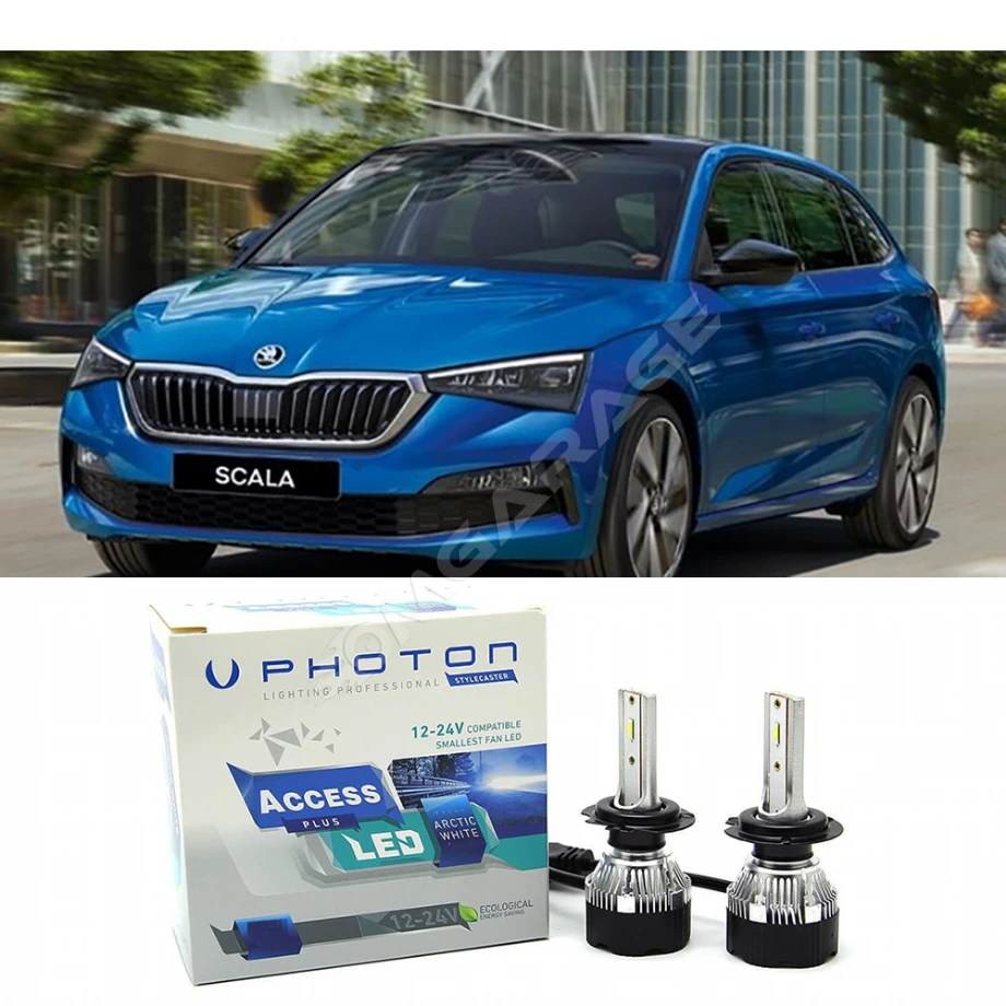Skoda Scala Led Xenon Uzun Far Ampulü H7 Access Yeni Seri Beyaz 2019+