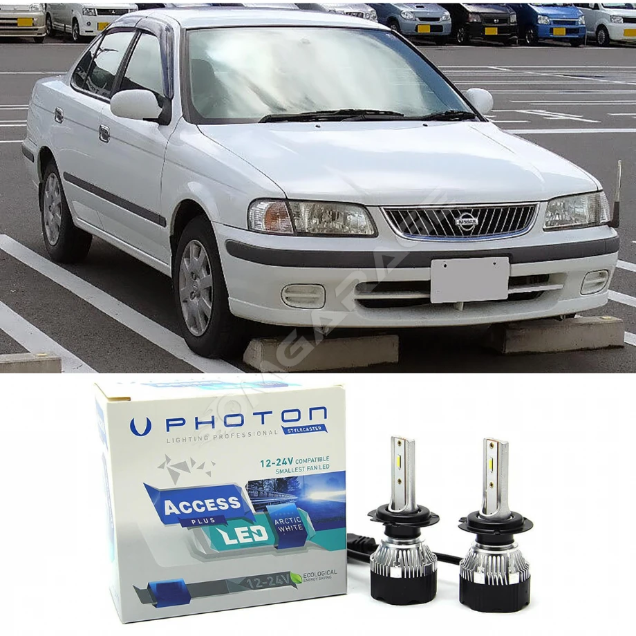 Nissan Sunny Led Xenon Uzun + Kısa Far Ampulü H4 Access Yeni Seri Beyaz